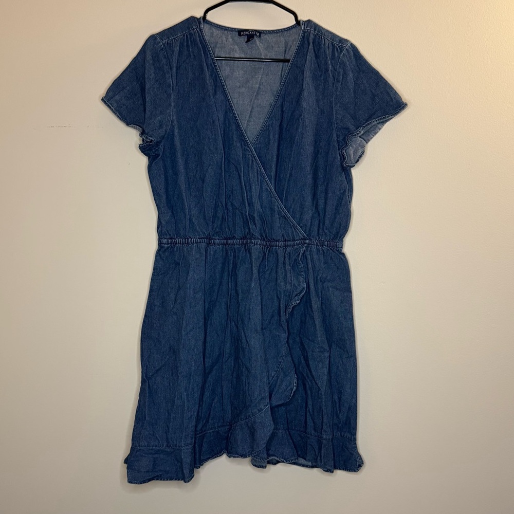 J. Crew Denim Wrap Dress
